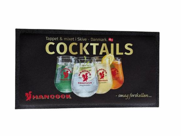 Barmåtte med trykt motiv (cocktails)