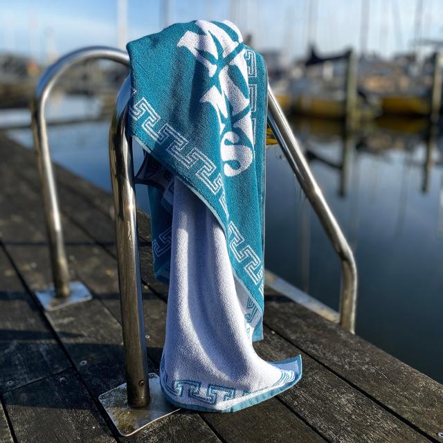 Badehåndklæde, petroleum 