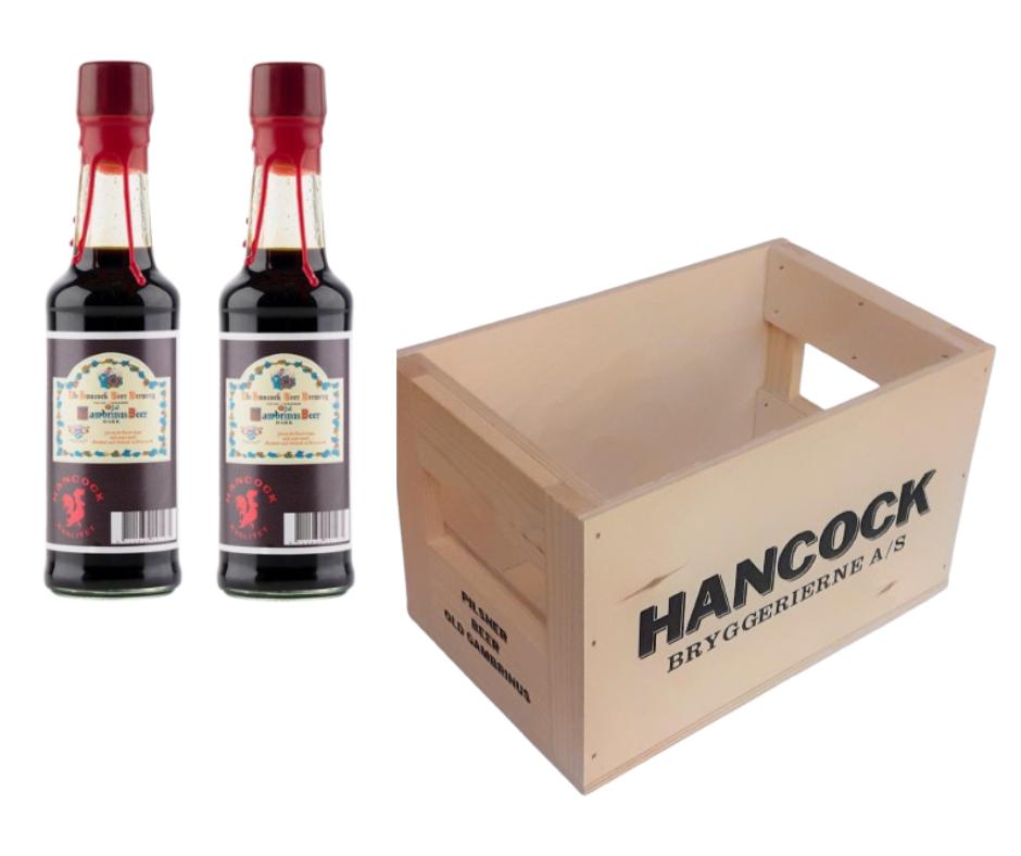 Ølkasse og hot sauce sampak
