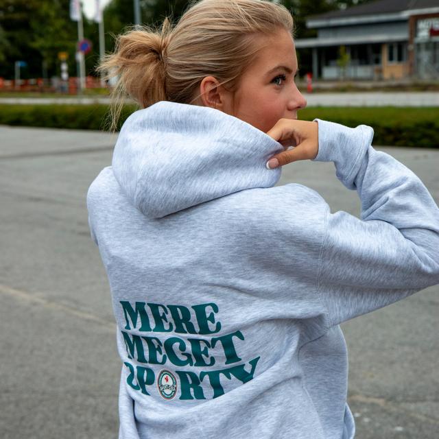 Fruit of the Loom hoodie, grå melange - barn