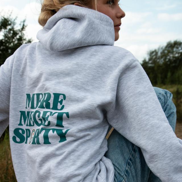 Fruit of the Loom hoodie, grå melange - barn