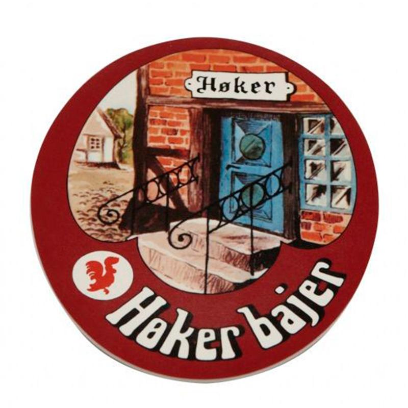 Raflemåtte i design som etiket, Høker